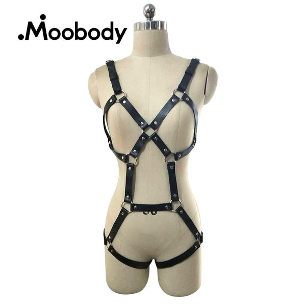 Adult Game Outfit Bra and Leg Suspenders Straps Belt Adjustable