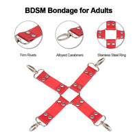 BDSM Bandage Handcuffs Ankle Cuffs Restrain Bondage Set