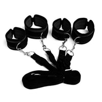 Restraint Nylon Rope Plush Handcuffs Ankle Cuffs Metal Hook