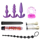 SM Game Suit Nipples Whip Clip Blindfold Handcuffs Ball Mouth plug Nylon Kit