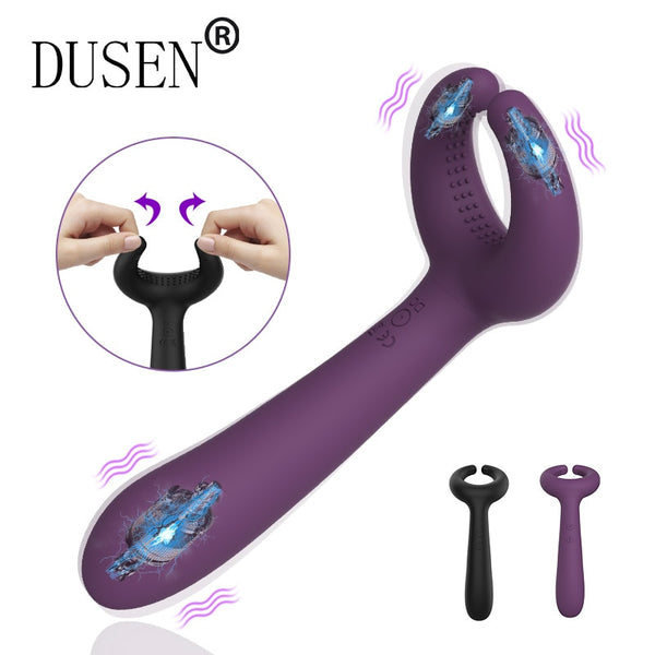 Couples Sex Toy Penis Vibrator with Ring