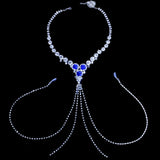 StoneFans Blue Stone Sexy Lingerie Nipple Jewellery Non Piercing