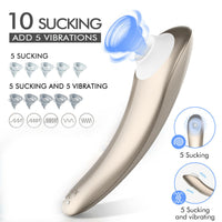 Vibrating Clitoral Sucking G-Spot Vibrators Nipple Pump