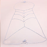 Rhinestone Round Body Chain Bra Harness Jewelry