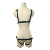 Adult Game Outfit Bra and Leg Suspenders Straps Belt Adjustable