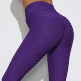 Anti Cellulite Leggings Textured High Waist PushUp Pants