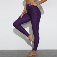 Anti Cellulite Leggings Textured High Waist PushUp Pants