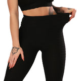 Anti Cellulite Leggings Textured High Waist PushUp Pants