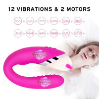 USB Rechargeable 12 Speeds Bending Twisted Vibrators G Spot Dildos