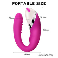 USB Rechargeable 12 Speeds Bending Twisted Vibrators G Spot Dildos