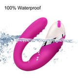 USB Rechargeable 12 Speeds Bending Twisted Vibrators G Spot Dildos