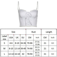 Sleeveless Camisole Vintage Tops Sexy Clubwear Adjustable Lace Up