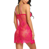 Eyelash Halter Nightgown Sexy Lingerie Nightdress