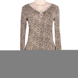 DAIGELO Sexy Leopard Print Dress