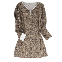 DAIGELO Sexy Leopard Print Dress