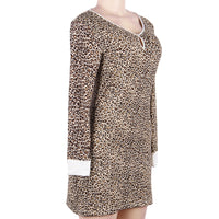 DAIGELO Sexy Leopard Print Dress