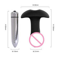 HIMALL 2 in 1 Vibrating Anal Butt Plug