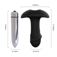 HIMALL 2 in 1 Vibrating Anal Butt Plug