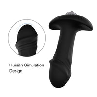 HIMALL 2 in 1 Vibrating Anal Butt Plug