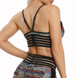 Sports Bras Sexy Tank Top Print Backcross Elastic Tops