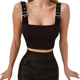 Vest Strap Built In Padded Bra Tank Top