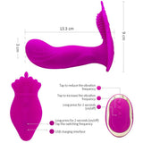 Silicon Wireless Remote Control Vibrating Panties G Spot Dildo Dual Motor 18