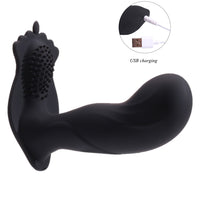 Silicon Wireless Remote Control Vibrating Panties G Spot Dildo Dual Motor 18