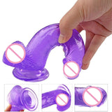 Transparent Soft Dildo With Suction Cup