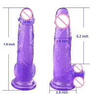 Transparent Soft Dildo With Suction Cup