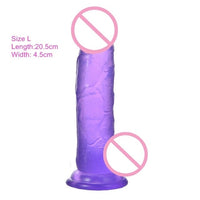 Transparent Soft Dildo With Suction Cup