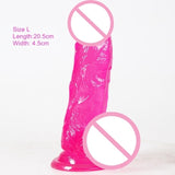 Transparent Soft Dildo With Suction Cup