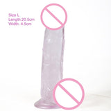 Transparent Soft Dildo With Suction Cup