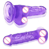 Transparent Soft Dildo With Suction Cup