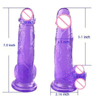 Transparent Soft Dildo With Suction Cup