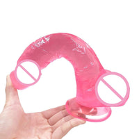 Transparent Soft Dildo With Suction Cup