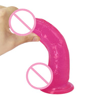 Transparent Soft Dildo With Suction Cup