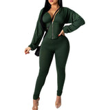 Imcute Sexy 2 Piece Set Tracksuit Top And Pants