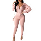 Imcute Sexy 2 Piece Set Tracksuit Top And Pants