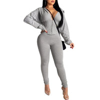 Imcute Sexy 2 Piece Set Tracksuit Top And Pants