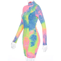 Y2k Clothes Mini Club Dress Tie-dye