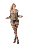 Fishnet Bodysuit All Hollow Out Bodystocking Mesh Catsuit