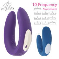 USB Rechargeable Double Dildo Silicone Stimulator