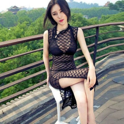 Lace Butterfly Cheongsam Uniform