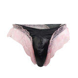 Men's Underwear Sissy Lace Sexy Bikini Thong