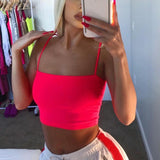 Sexy White Crop Top Sleeveless Wrapping Tank Tube Tops